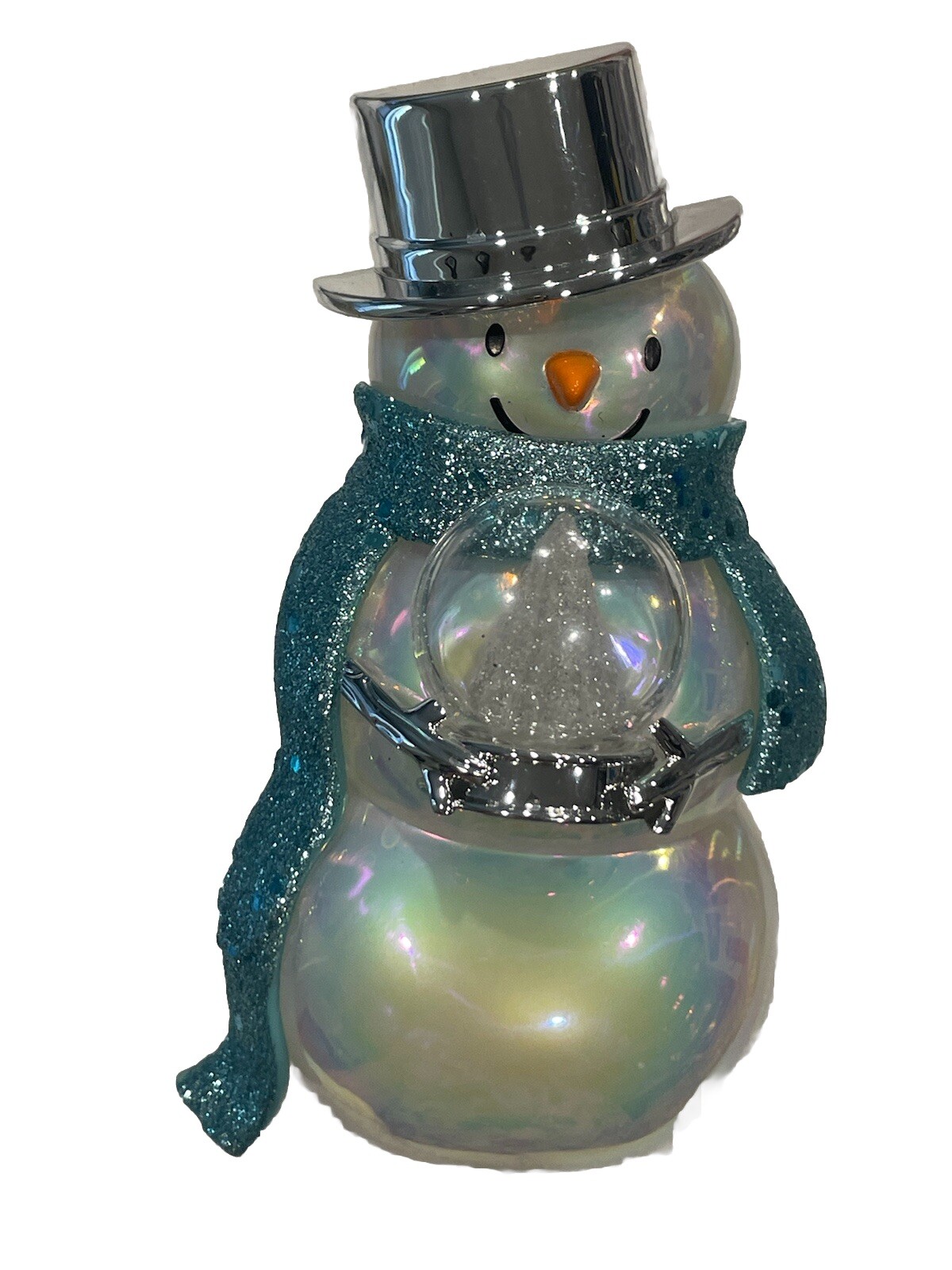 Bath & Body Works Christmas Iridescent Snowman Wallflower Diffuser Slightly Flawed-image