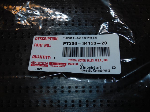 Toyota Tundra TRD Pro Carpeted OEM Floor Mats for sale online | eBay