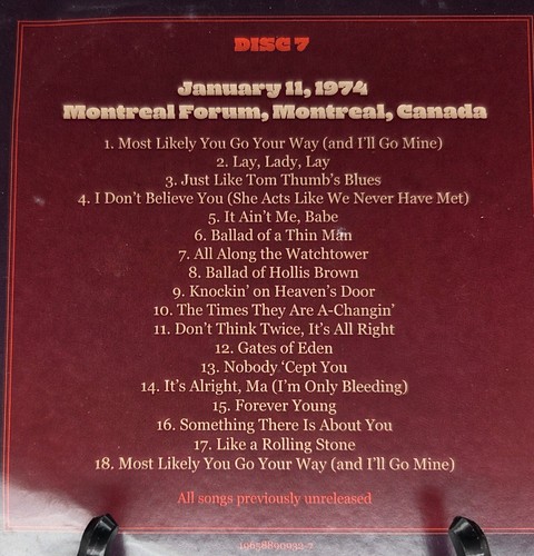 Bob Dylan and the Band — The 1974 Live Recordings Individual CDs AUSWAHL - Bild 4 von 24
