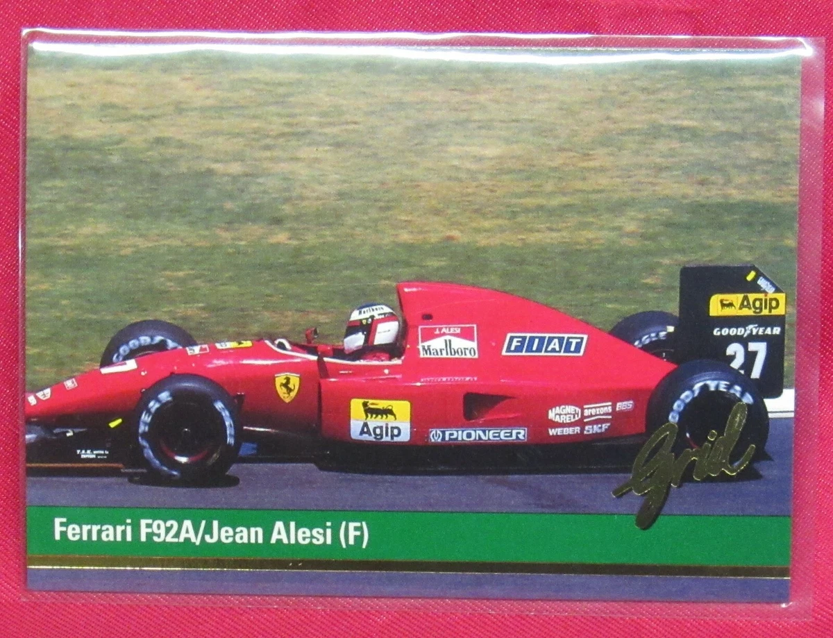 1992 Grid Motorcard Formula 1 - Jean Alesi #26 for sale | eBay