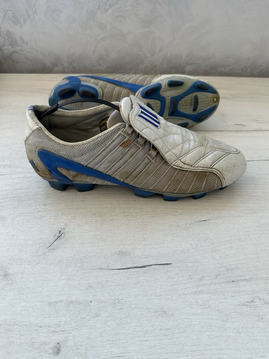 Adidas F50 TRX FG White Blue Limited Edition Football Soccer