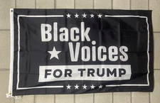 Black Voices For Donald Trump Flag Free Ship Save America USA 3x5' Sign Banner