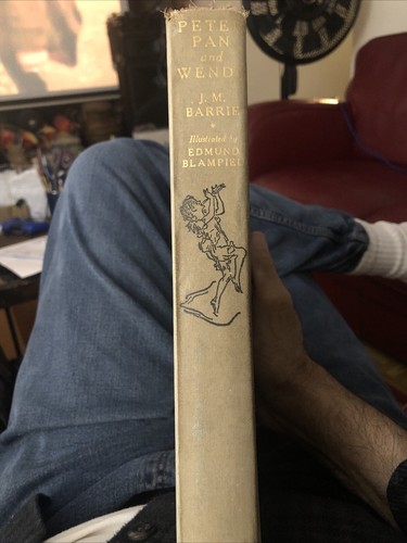 Peter Pan and Wendy Hardcover Book J. M. Barrie 1940 Blampied, The Shadow - Picture 2 of 9