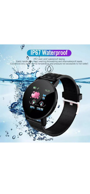 Neu Smart Watch Touch Bluetooth Herzfrequenz Fitness Sport Wasserdicht Android iOS