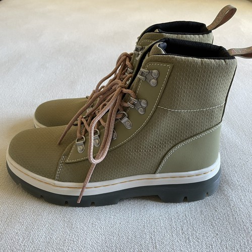 Dr Martens Combs Women Size 10 Utility Boot Pale Olive - Picture 3 of 12