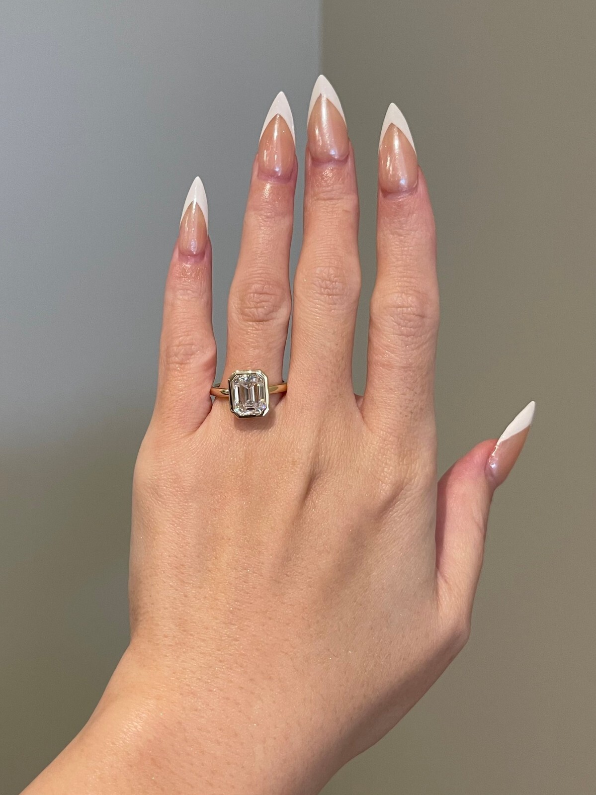 3.0 Carat Emerald Cut Moissanite 925 Silver Stunning Eternity Ring for Women