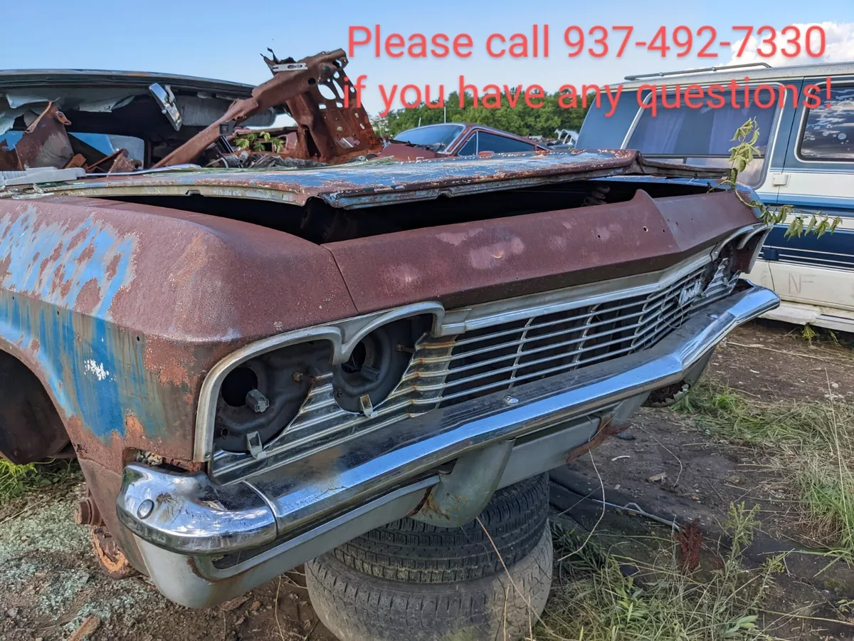 1965 Chevy Impala Bel Air Biscayne Caprice FRONT CHROME BUMPER eBay