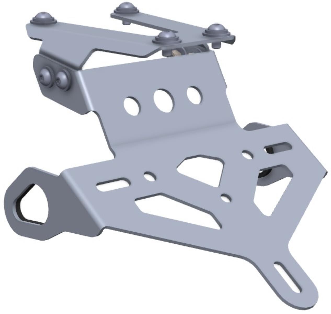 Support plaque Tenere 700 Yamaha World Raid en alu noir design épuré