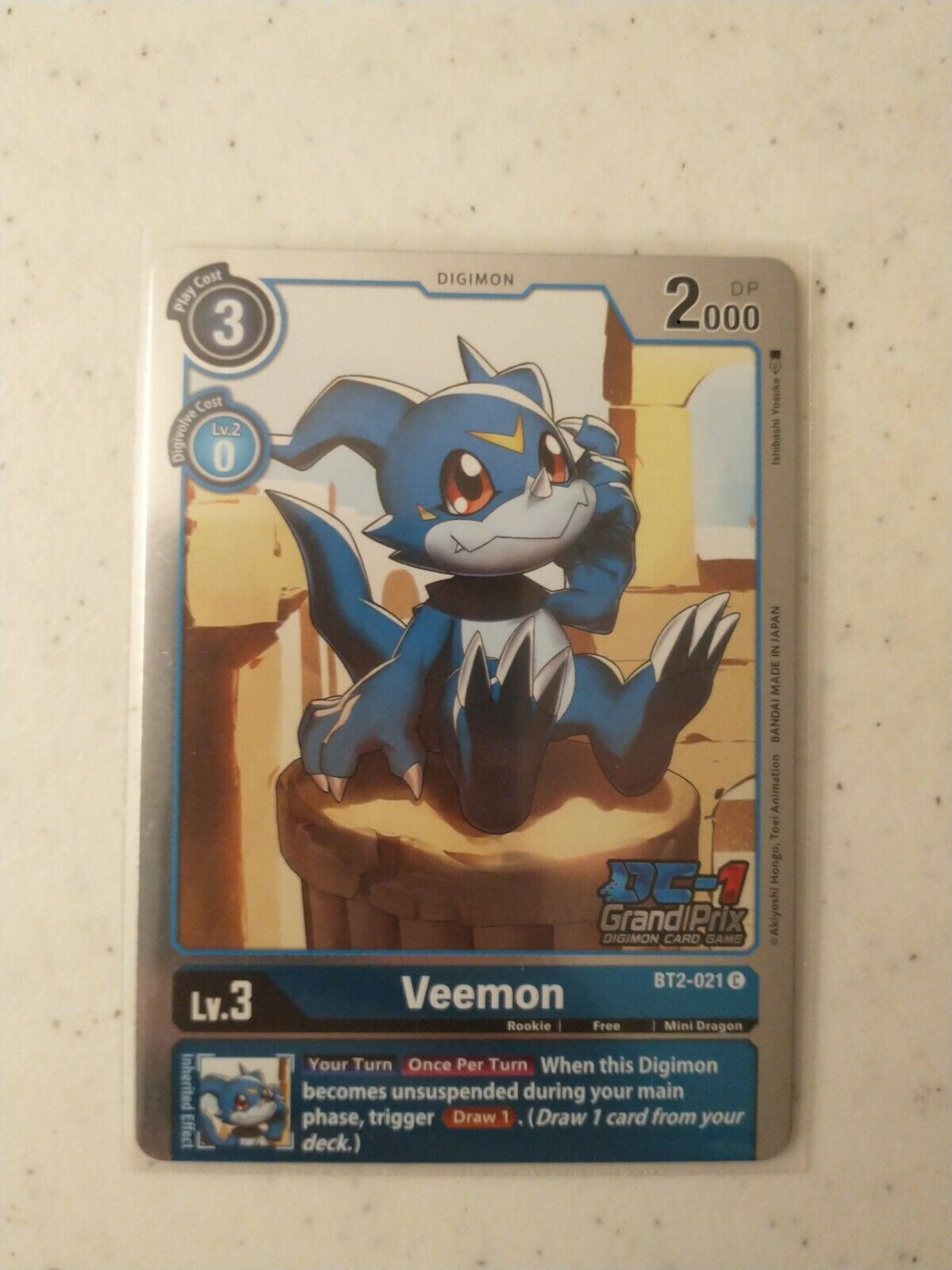 Digimon Grand Prix Promo Veemon Near Mint Ship 1 Day!