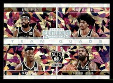 2019-20 Contenders Team Quads Cracked Ice Irving Allen Levert Jordan Nets #14/25