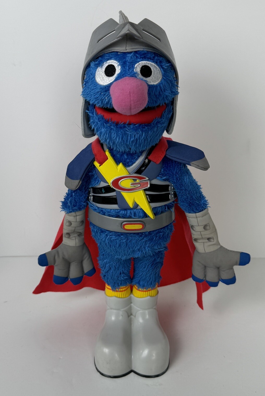 Hasbro Super Grover Plush Talking Super Hero Interactive Toy Tested Works 2011