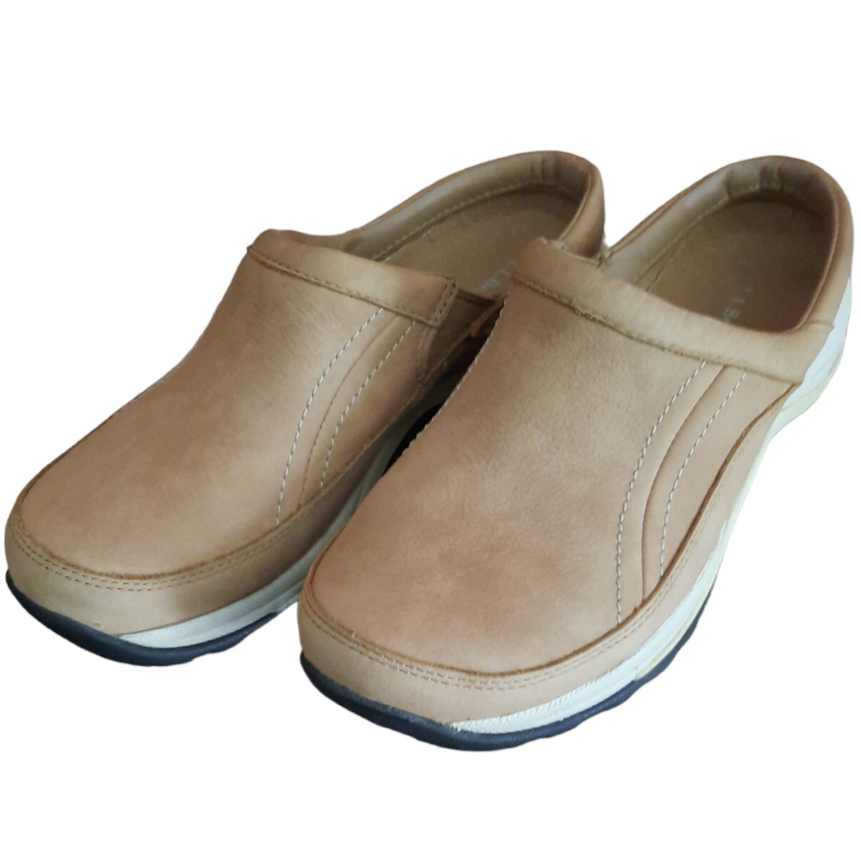 LL Bean Women’s Tan Suede SlipOn Round Toe Mules Clogs Shoes Size 8 Medium eBay