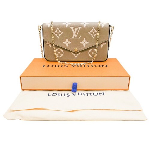Louis Vuitton Pochette Felicie Bag Crossbody M69977 Shoulder Purse Auth New rcpt
