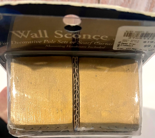 Vintage verziertes schweres Wandleuchter Set Goldwash Finish mit Schrauben passt 1" - 1 3/8" - Bild 3 von 8