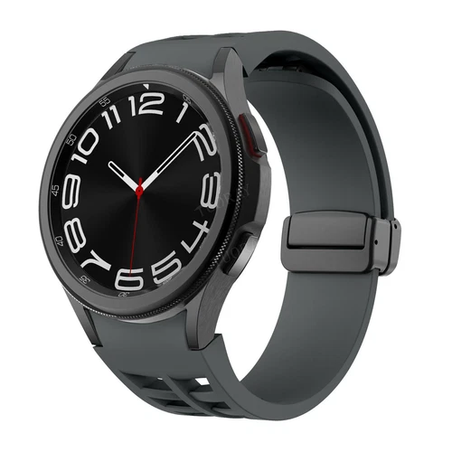 Magnetic Buckle Breathable Silicone Band for Samsung Galaxy Watch 7 6 5 4 Bands - Picture 109 of 115