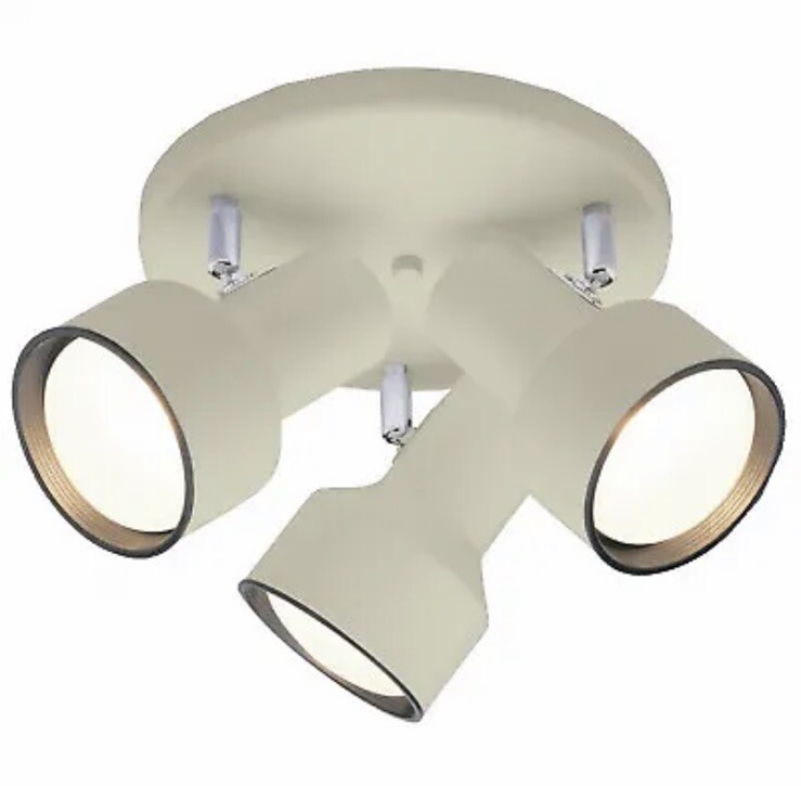 Westinghouse 66326 3-Light Ceiling Fixture, Flush Mount, Off White