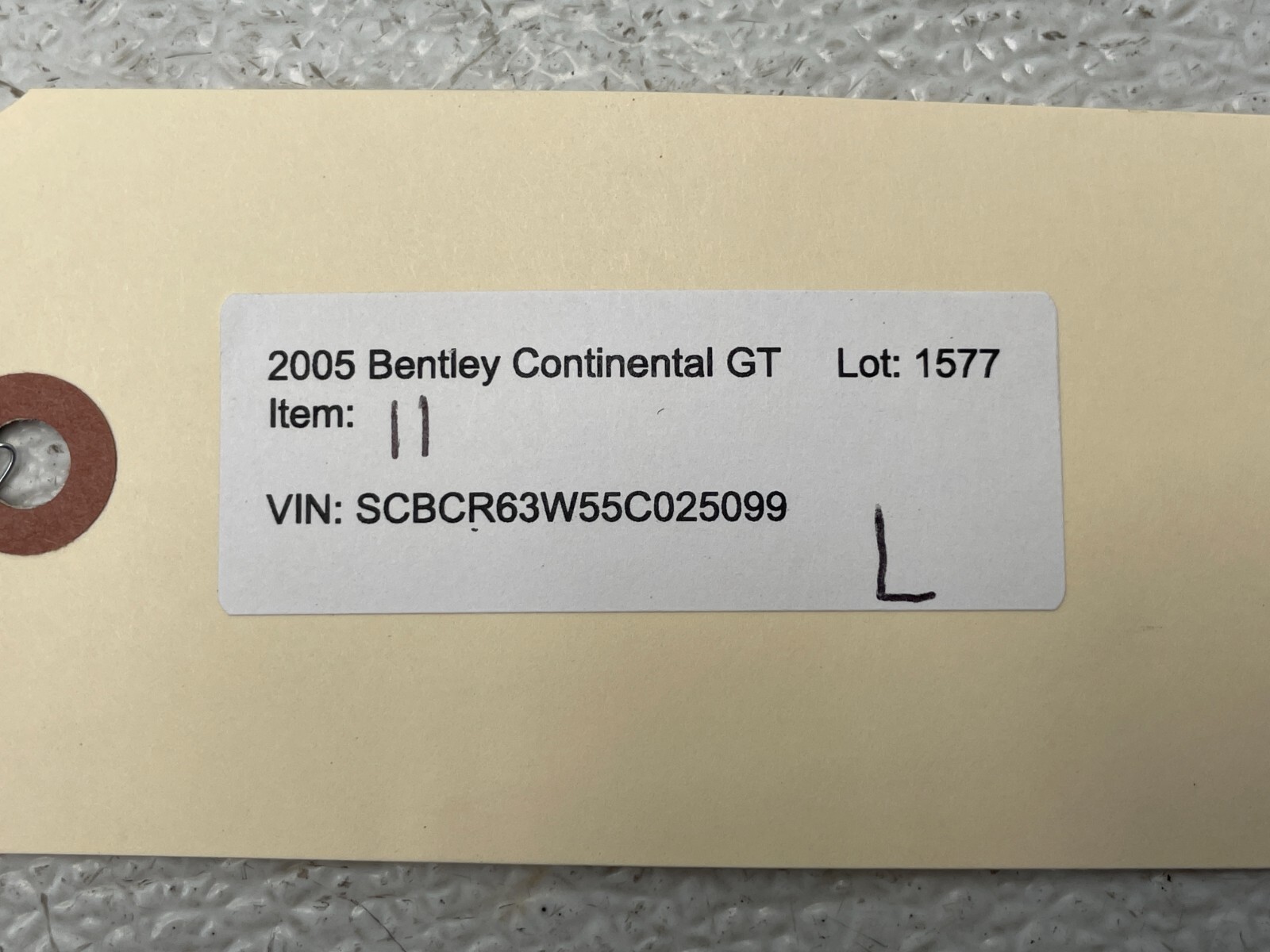 2003-2007 Bentley Continental GT Left Driver Side View Mirror Black 1577 OEM
