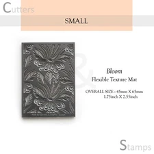 BLOOM Texture Mat for Polymer clay | Flexible Texture Stamp |
