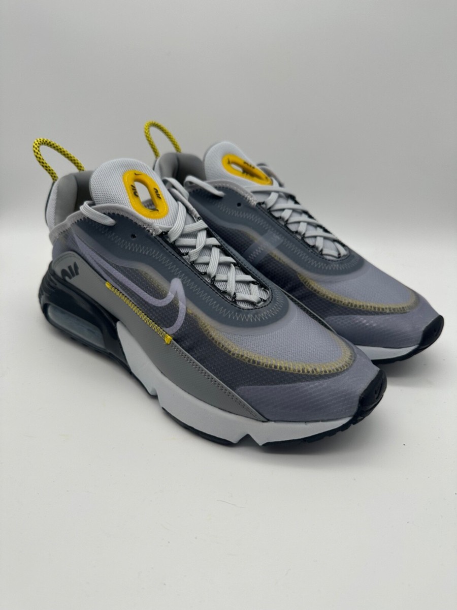 BRAND NEW Nike Air Max 2090 Grey Yellow Men's Vintage Sneakers - Main Image