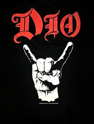 DIO cd lgo DEVIL HORNS Official SHIRT SM New ronnie james DIO cd lgo DEVIL HORNS Official SHIRT SM New ronnie james