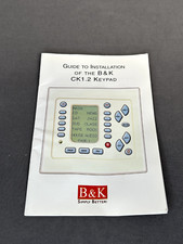 B&K CK1.2 S2 MULTIROOM MULTIZONE KEYPAD
