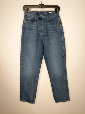 Collusion Stone Wash Denim High Waist Mom Jeans Size UK