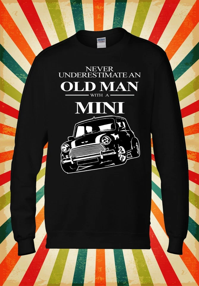 Old Man With A Mini Cooper Genial Hombres Mujeres Unisex Top Sudadera con Capucha 2058 Foto 3 de 4