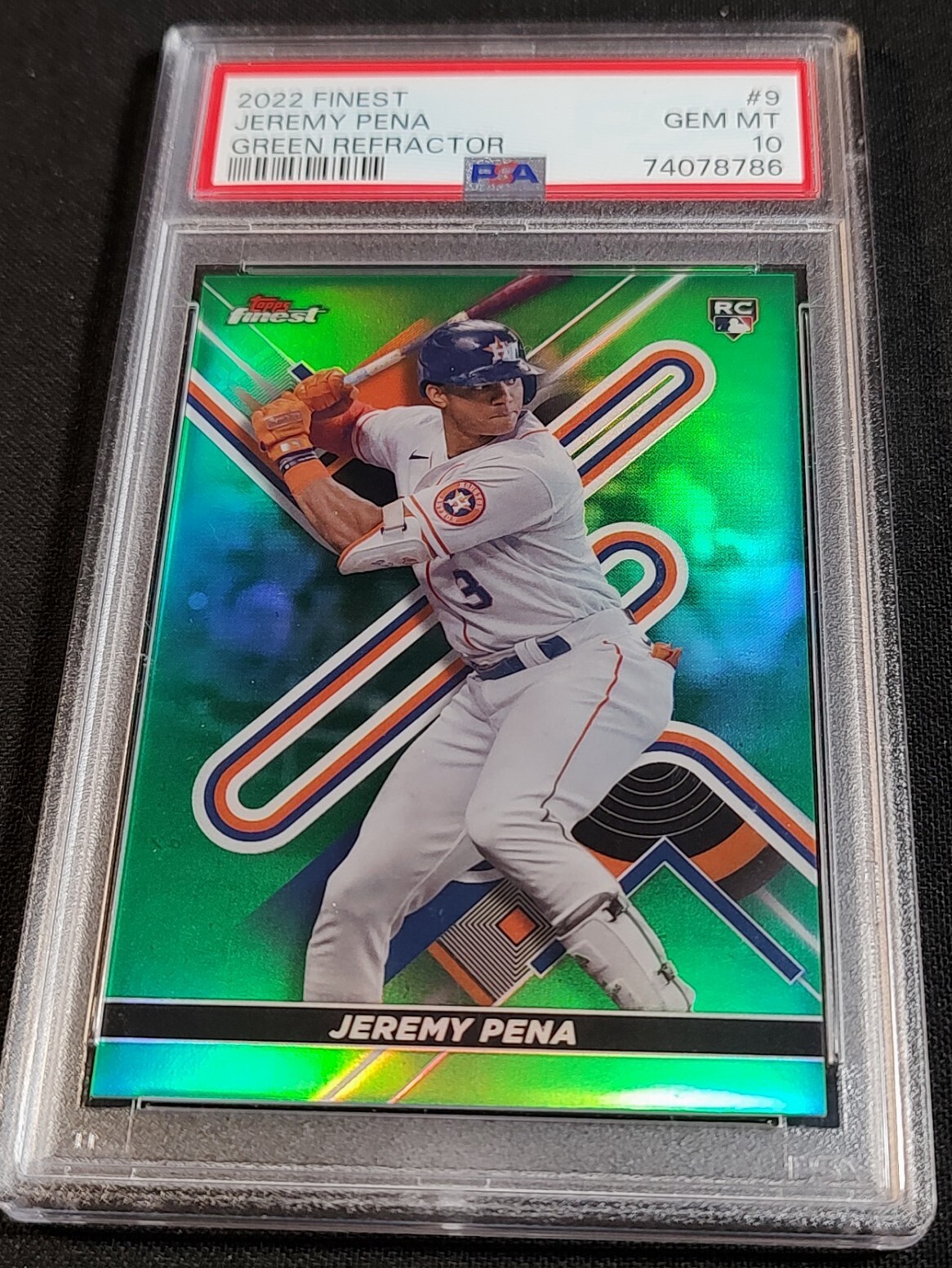 PSA 10 POP 6 RC /99 JEREMY PENA GREEN REFRACTOR TRUE ROOKIE #9 2022 Topps Finest