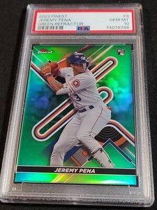 PSA 10 POP 6 RC /99 JEREMY PENA GREEN REFRACTOR TRUE ROOKIE #9 2022 Topps Finest