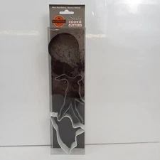 R&M International Spooky Halloween Metal Cookie Cutter Set Skull Zombie & Ghost 