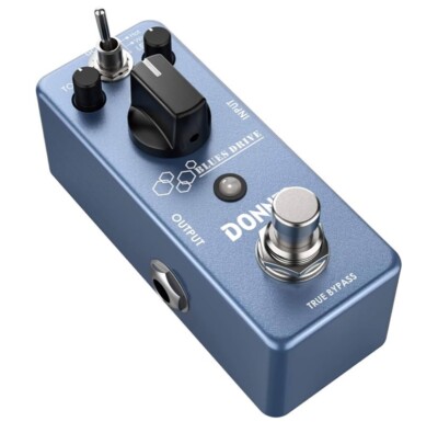 New Donner Blues Drive Overdrive Guitar Effects Pedal Warm & Hot Tones EC743 NIB