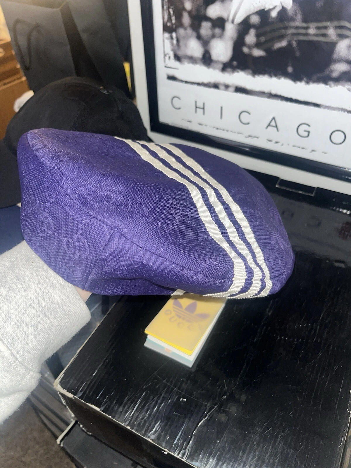 Gucci x Adidas béret trèfle homme M