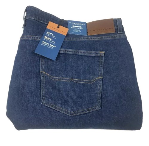Pantalones de mezclilla RM Williams para hombre Ramco de ajuste regular azul cónico talla 52 X L34 NUEVOS - Imagen 2 de 6