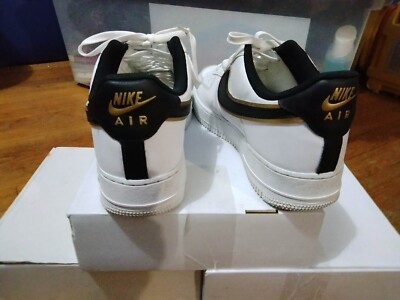 Nike Air Force 1 AF1 07 Low LV8 White Gold Swoosh DA8481-100  display picture 1