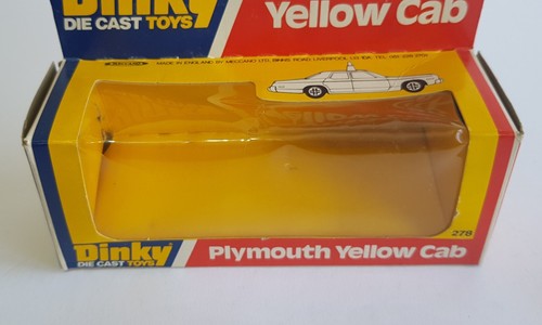 Dinky Toys No. 278, Plymouth Yellow Cab Superb Mint Condition - Picture 13 of 13