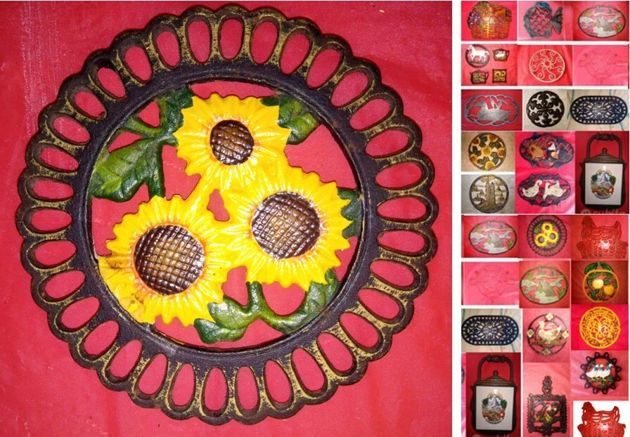 Sottopentola In Ghisa 2 Pezzi – Sottopentola Decorativo A Forma Di Polpo – Multiuso Per Cucina E Tavola, 15x14 Cm