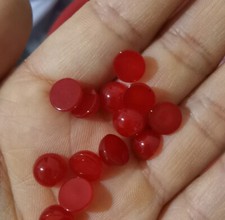 100pcs Natural Red Stone 8mm Round Cab Cabochon for DIY Jewelry Making