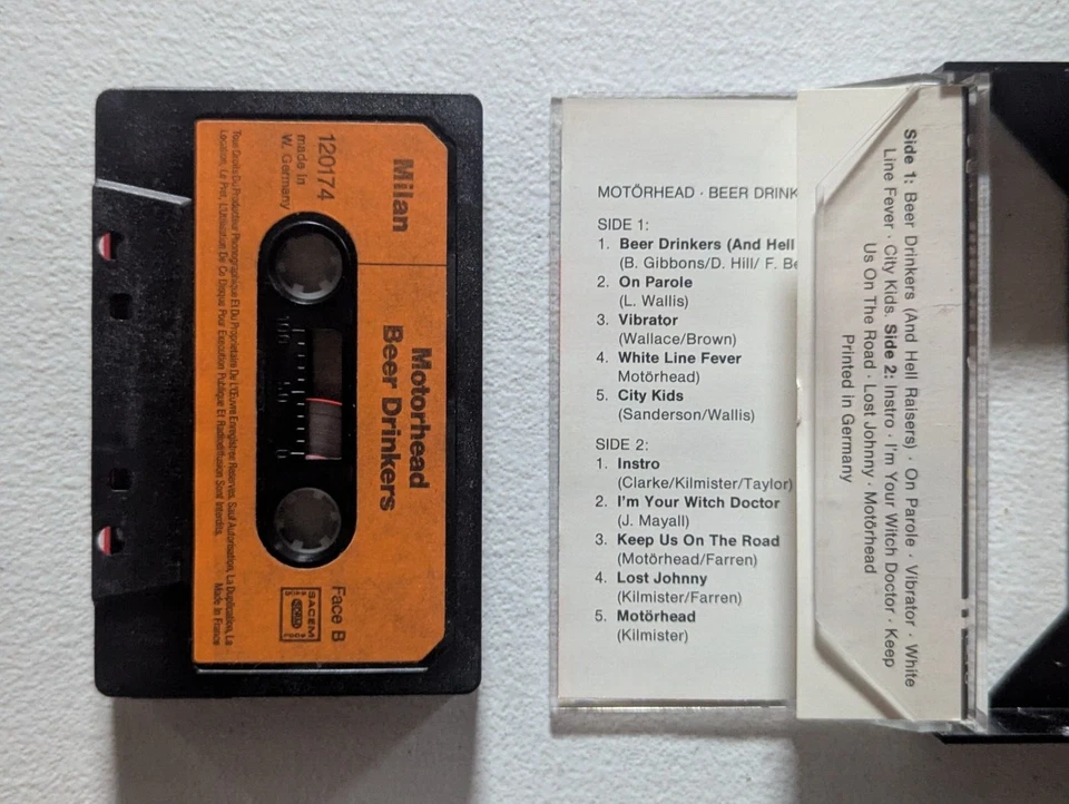 MOTORHEAD Beer Drinkers 1982 Cassette Venom Tank Satan Blitzkrieg Iron Maiden - Image 2 of 3