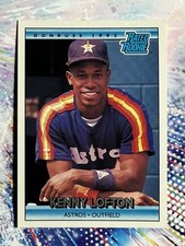 1992 Donruss Kenny Lofton #5 Rated Rookie RC Houston Astros Baseball Card. rookie card picture
