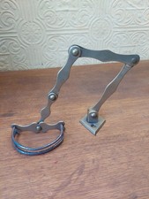 Unusual Vintage Brass Extendible Fireplace Toasting Fork Arm Hand