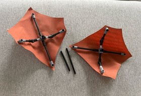 Original LEGO Star Wars Jabba&rsquo;s Sail Barge 6210 Replacement Cloth Sails Set Of 2