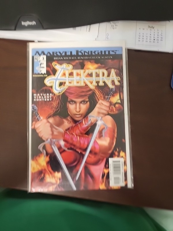 Elektra #3 Marvel Knights 2001 Greg Horn Cover Bendis Austen Comic