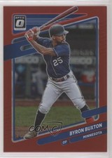 2021 Panini Donruss Optic Red Prizm 34/60 Byron Buxton #151 v1x