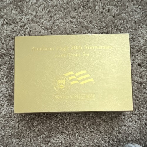 American Eagle 20th Anniversary Gold Coin boxes only & certificates. 4 count.