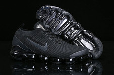 Nike Air VaporMax Flyknit 3 Triple Black Men's Running Sneakers
