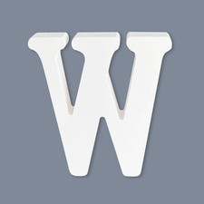 6 Inch Wood Letters, Three-Dimensional White Alphabet Letters for Home Bedroo...