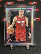 2025 Topps Chrome Tyler Herro Refractor Miami Heat Basketball 
