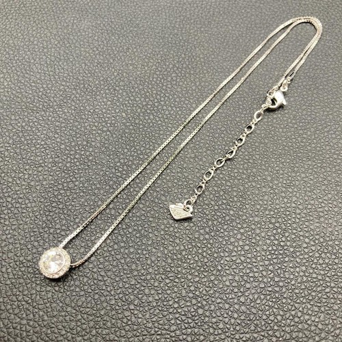 Swarovski Crystal Necklace Silver Used with Marking