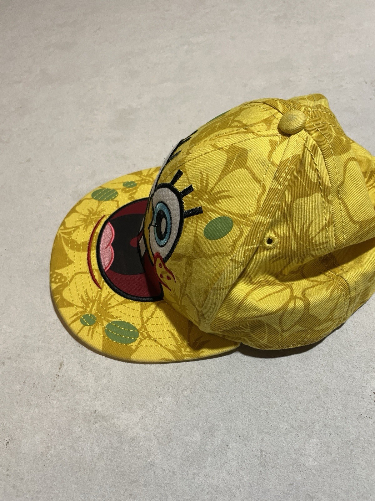 Spongebob Squarepants Fitted Cap Nickelodeon Yell… - image 2