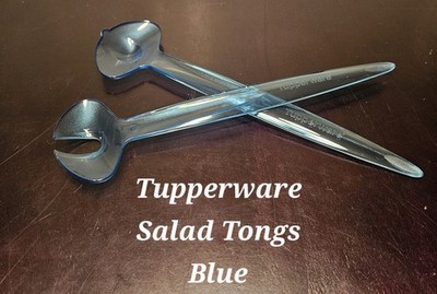 Tupperware Blue Salad Tongs